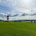 Plymouth lighthouse and Sound — wedding venue backdrop for a celebrant ceremony